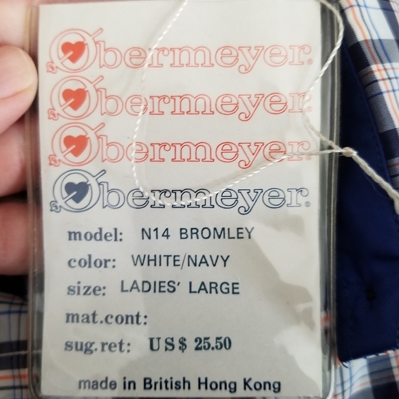 Vintage 80s Plaid Obermeyer Shirt Gorpcore Weather Resistant Shirt Large - Picture 6 of 9